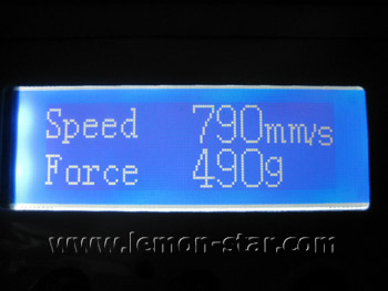 Speed and force adjust, per 10 one grade